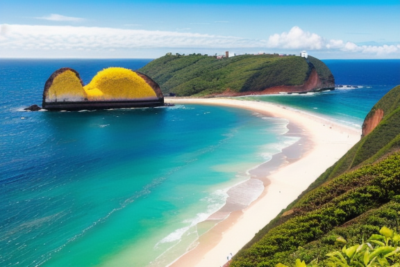 Praia Vermelha com o Pão de Açúcar ao fundo