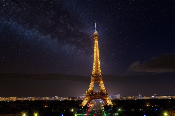 Eiffel Tower at night