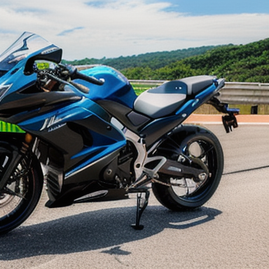 Motociclista pronta para iniciar a viagem