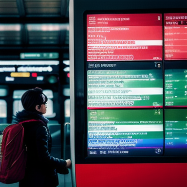 Person holding a train ticket