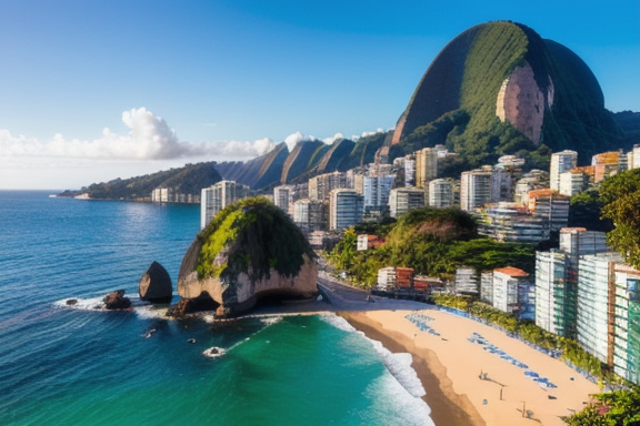 Praia da Urca com o Pão de Açúcar ao fundo