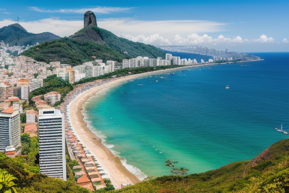 Scenic view from Forte Duque de Caxias