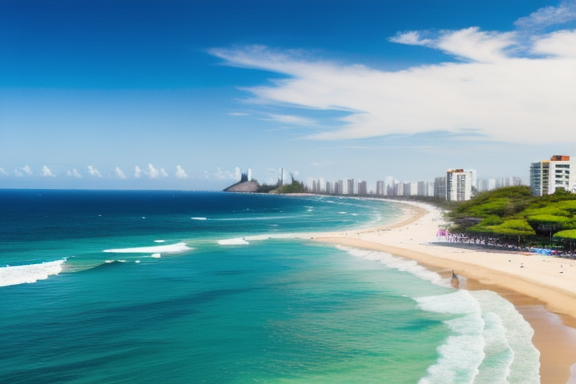 Beautiful beach in Brazil