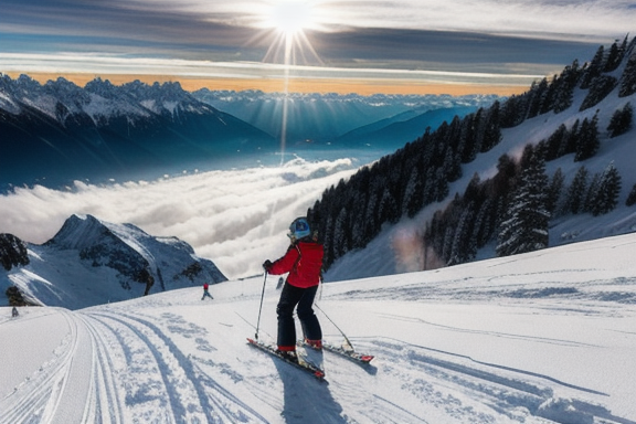 Swiss Alps in winter