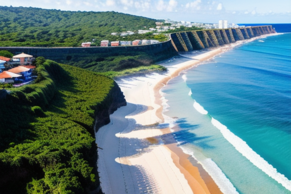 Aerial view of Praia Mole